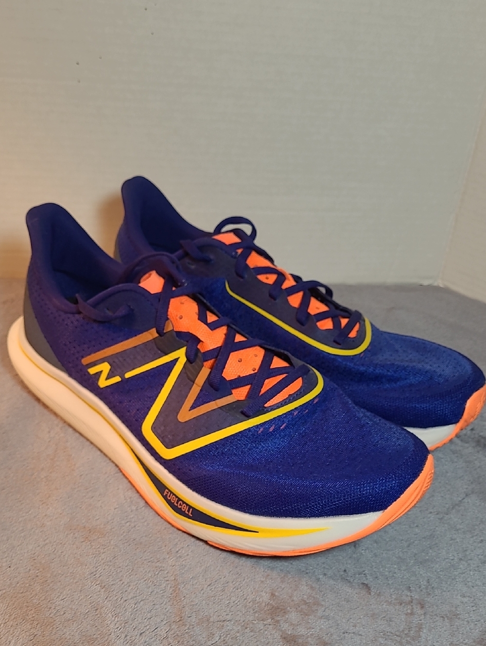 New Balance Fuel Cell Navy, Orange & Yellow Men’s Running Sneakers